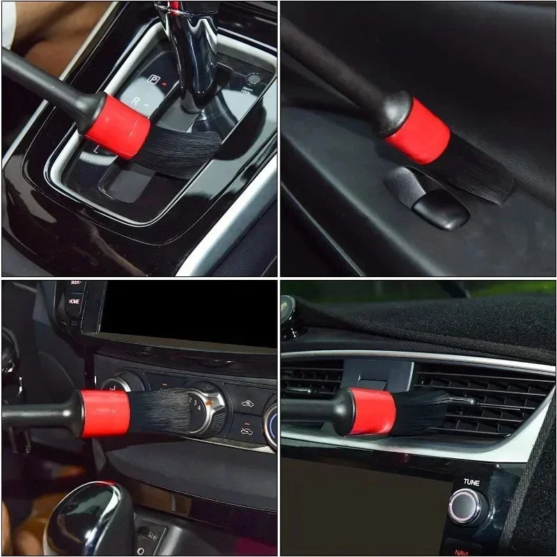 5‑teiliges Auto Reinigungs‑ & Detailing Bürstenset – Für Innenraum, Cockpit & Felgen