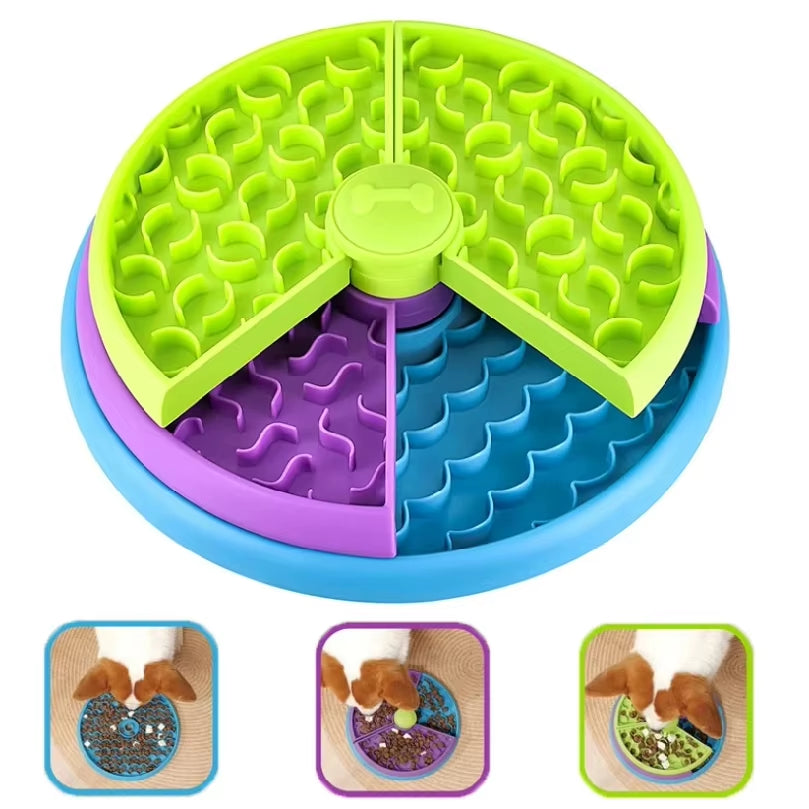 Interaktiver Puzzle Slow Feeder – Anti‑Schling & Anti‑Stress Futterspielzeug für Hunde (abnehmbare Schichten)