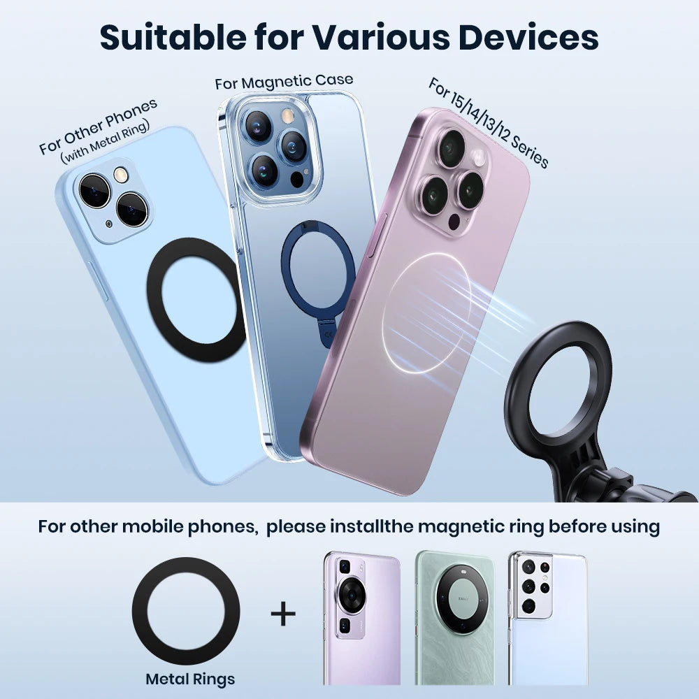 TOPK MagSafe Auto‑Handyhalterung – 20 Super‑Magnete, 360° Drehbar, Lüftungshalter für iPhone MagSafe Case