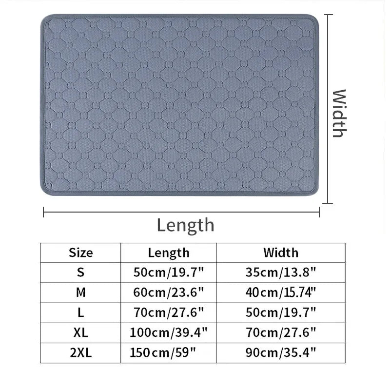 🐾 Waschbare & Wiederverwendbare Hundeurin‑Matte – Anti‑Rutsch Pet Pee Pad für Welpentraining, Haustierbett & Autositz (verschiedene Größen, Farben & Muster)