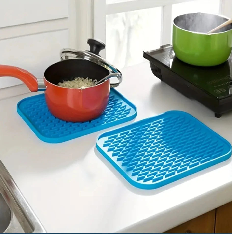 Silikon Hitzebeständige Anti‑Rutsch Pads – Für Küche, Tisch & Schreibtisch – Sets & Farben wählbar