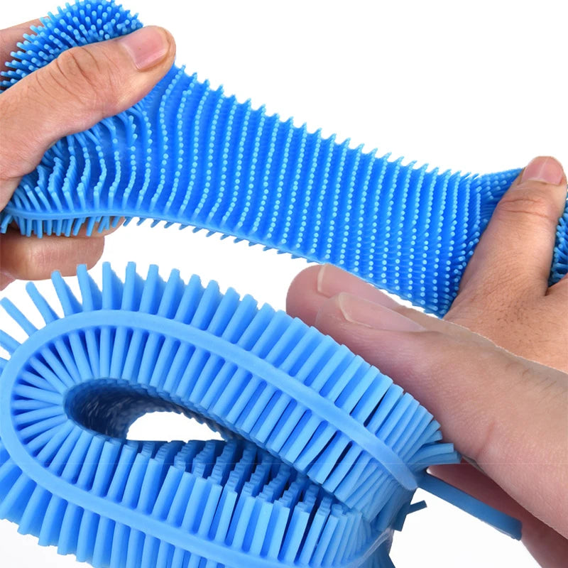 3Pcs Silikon Spülbürsten – Bunte Mehrfarb‑Variante – Für Geschirr, Töpfe & Gemüse