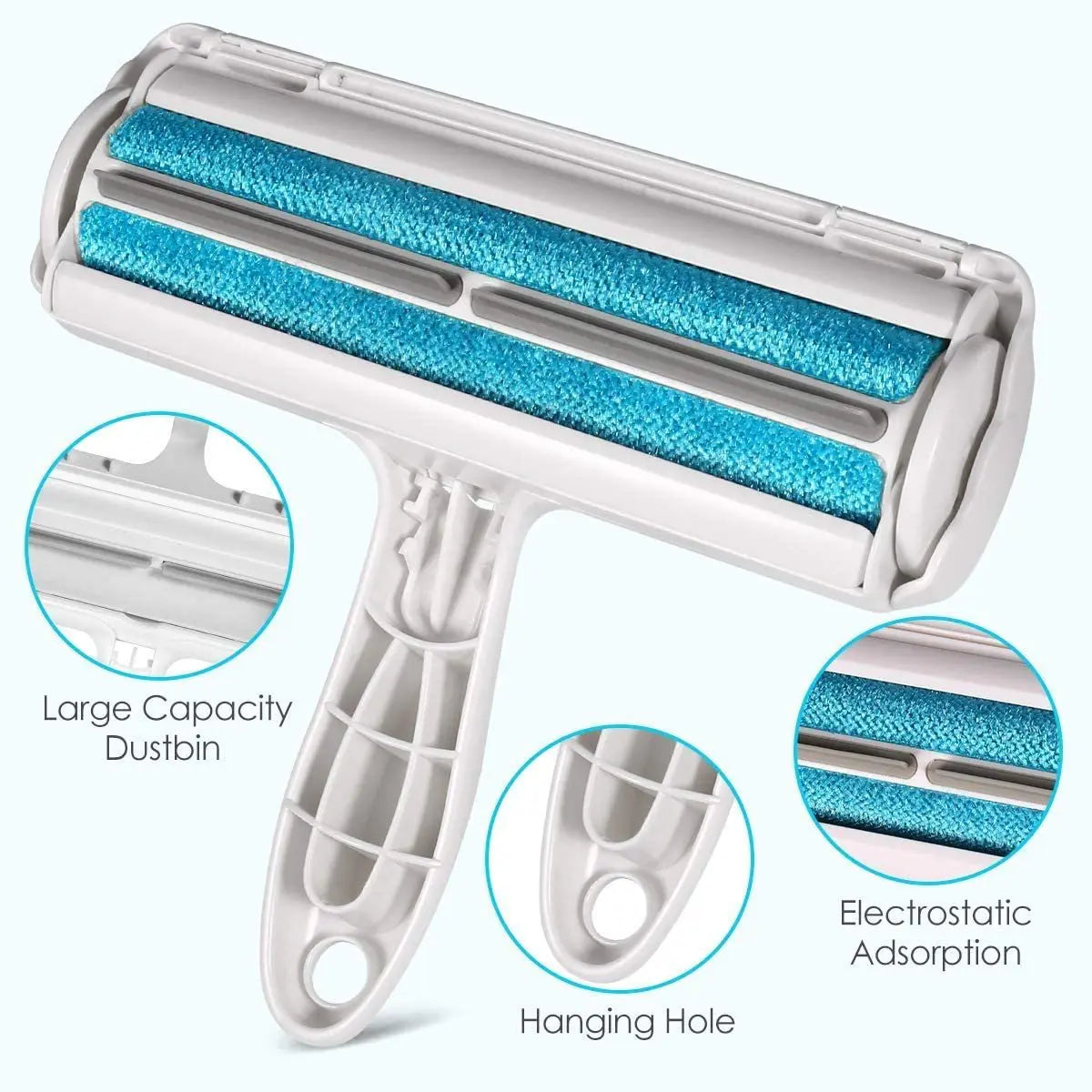 Tierhaar‑Entferner Roller – Hunde & Katzen Fellentferner mit Selbstreinigender Basis | Effektives Tierhaar‑Tool für Sofa, Teppich, Kleidung & Auto