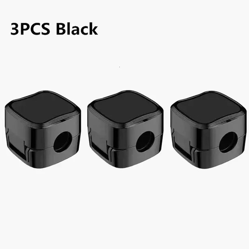 Magnetic Cable Clips – Schwarz, Weiss oder Mix | Verstellbare Magnet‑Kabelhalter | Unter‑Tisch Kabelmanagement | Smooth Adjustable Cord Holder