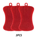 3Pcs Silikon Spülbürsten – Bunte Mehrfarb‑Variante – Für Geschirr, Töpfe & Gemüse