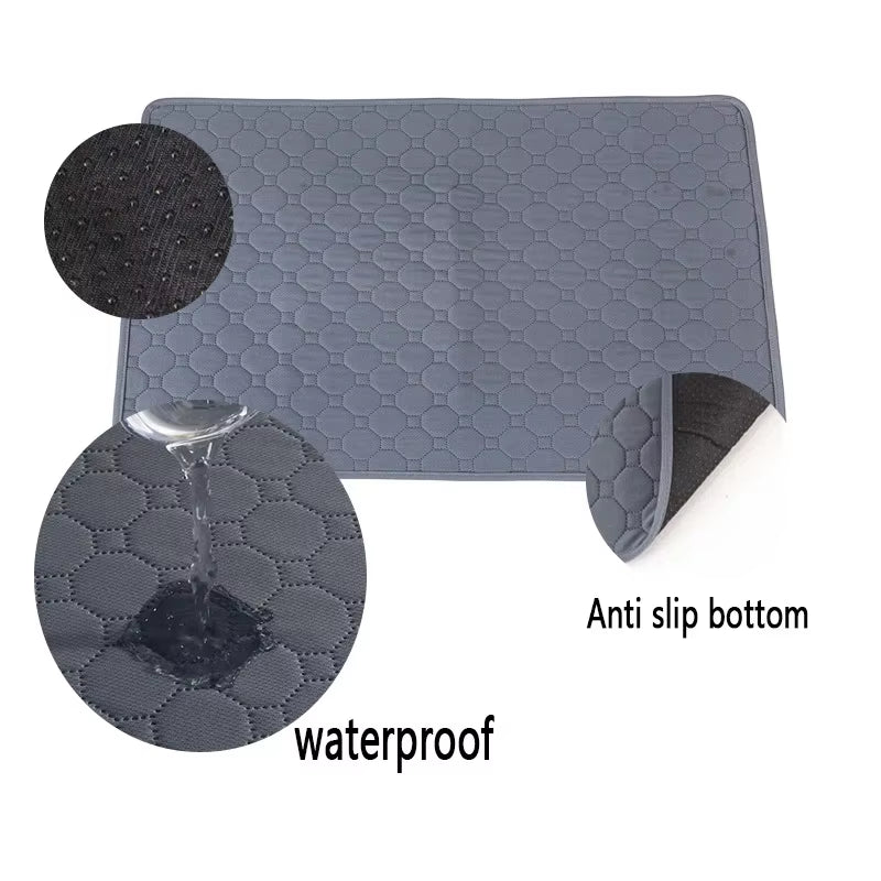 🐾 Waschbare & Wiederverwendbare Hundeurin‑Matte – Anti‑Rutsch Pet Pee Pad für Welpentraining, Haustierbett & Autositz (verschiedene Größen, Farben & Muster)