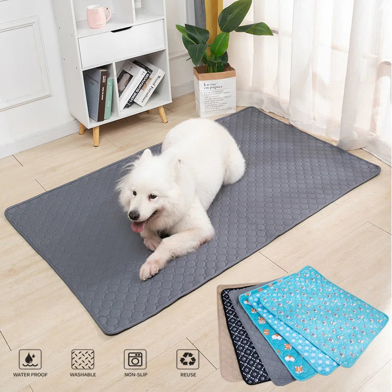🐾 Waschbare & Wiederverwendbare Hundeurin‑Matte – Anti‑Rutsch Pet Pee Pad für Welpentraining, Haustierbett & Autositz (verschiedene Größen, Farben & Muster)