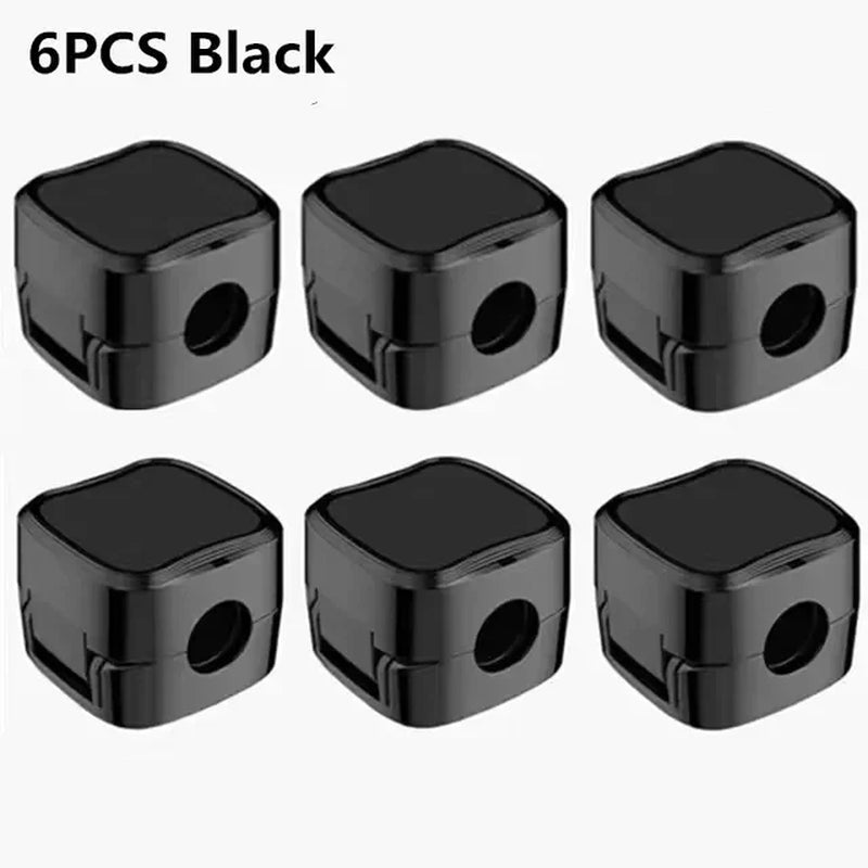 Magnetic Cable Clips – Schwarz, Weiss oder Mix | Verstellbare Magnet‑Kabelhalter | Unter‑Tisch Kabelmanagement | Smooth Adjustable Cord Holder