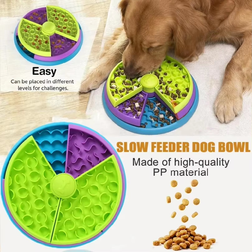 Interaktiver Puzzle Slow Feeder – Anti‑Schling & Anti‑Stress Futterspielzeug für Hunde (abnehmbare Schichten)