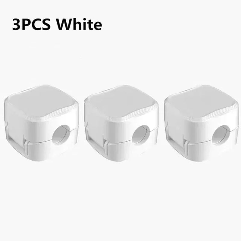 Magnetic Cable Clips – Schwarz, Weiss oder Mix | Verstellbare Magnet‑Kabelhalter | Unter‑Tisch Kabelmanagement | Smooth Adjustable Cord Holder