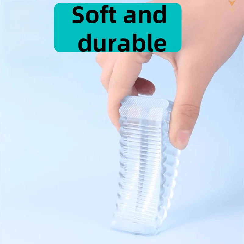 2er Set Transparente Gummi‑Türstopper – Rutschfest & Keilförmig – Verschiedene Größen wählbar