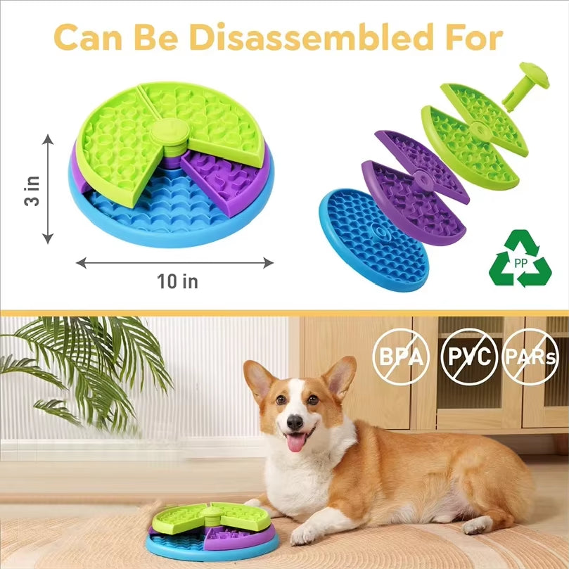 Interaktiver Puzzle Slow Feeder – Anti‑Schling & Anti‑Stress Futterspielzeug für Hunde (abnehmbare Schichten)