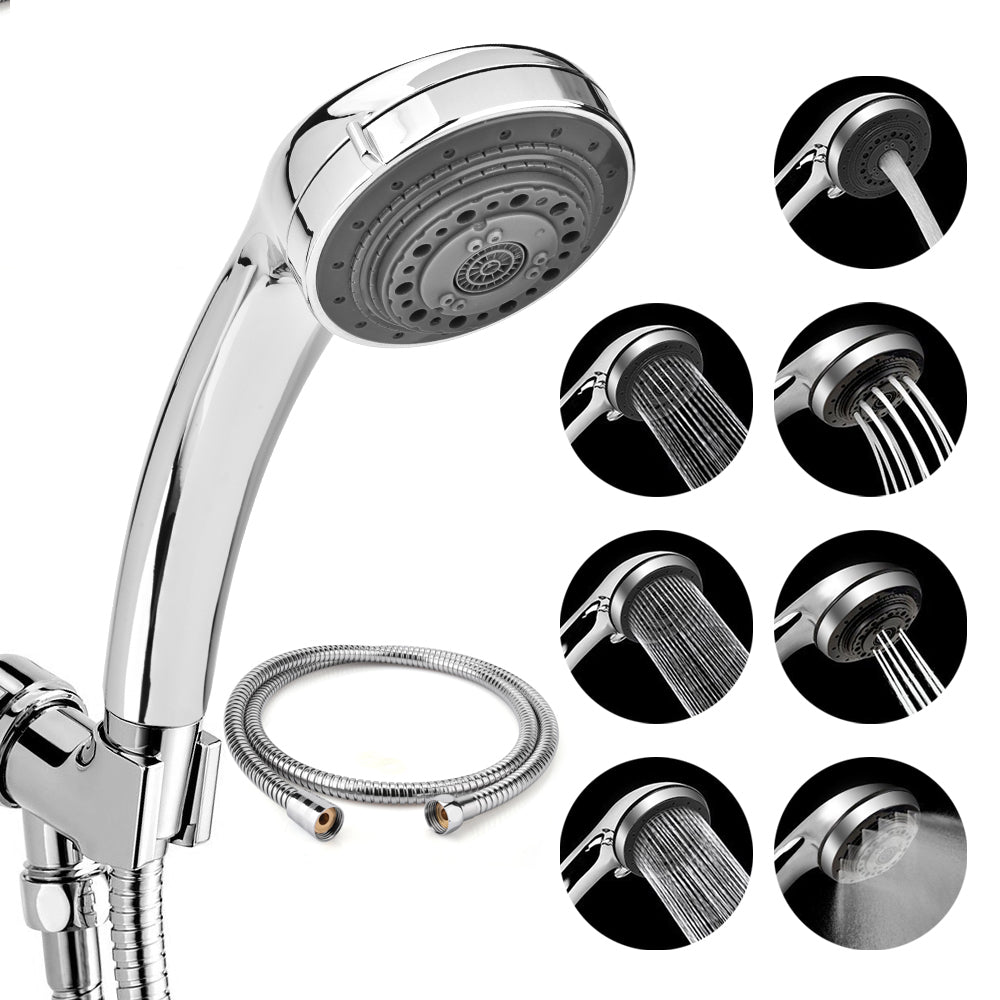 Shower Head Set – Duschkopf + Duschschlauch | Hochdruck Duschkopf | Flexibler 1.5m Brauseschlauch | Universal Dusche Ersatzset