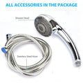 Shower Head Set – Duschkopf + Duschschlauch | Hochdruck Duschkopf | Flexibler 1.5m Brauseschlauch | Universal Dusche Ersatzset