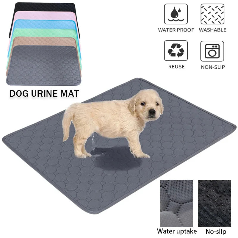 🐾 Waschbare & Wiederverwendbare Hundeurin‑Matte – Anti‑Rutsch Pet Pee Pad für Welpentraining, Haustierbett & Autositz (verschiedene Größen, Farben & Muster)