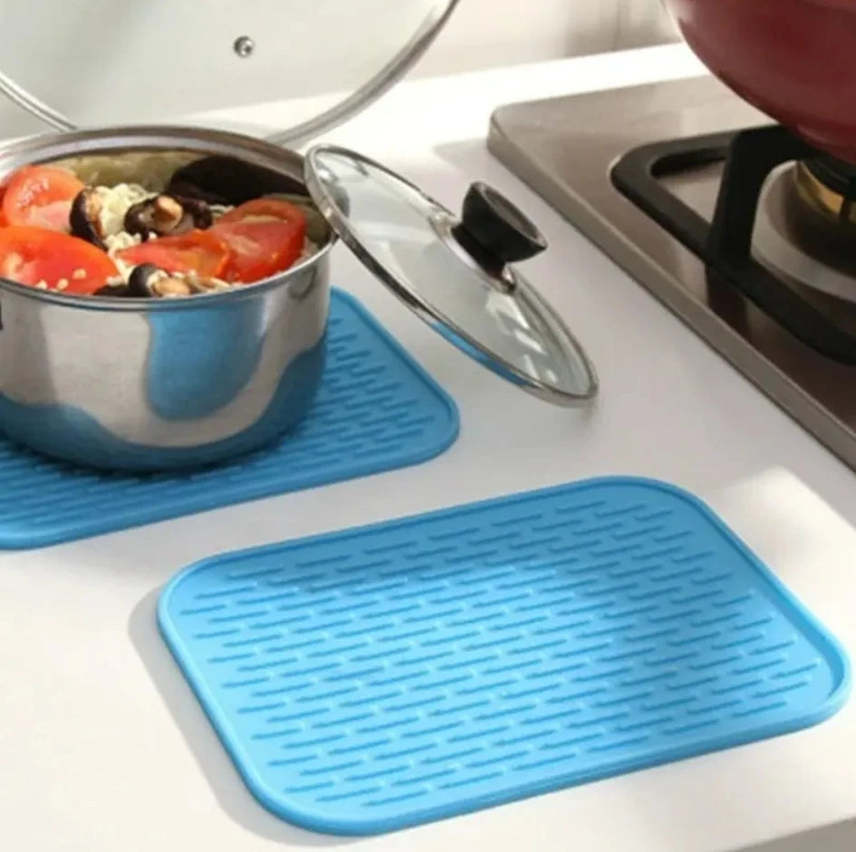 Silikon Hitzebeständige Anti‑Rutsch Pads – Für Küche, Tisch & Schreibtisch – Sets & Farben wählbar
