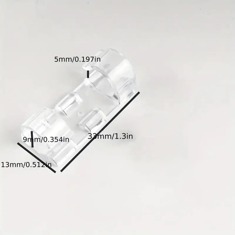 200/100/50/20/10 Stück Transparente Kabelclips – Selbstklebende Kabelhalter für Wand & Tisch | Unsichtbares Kabelmanagement | Clear Plastic Wire Organizers